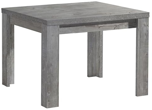möbelando Kulissentisch >Monzi< (ausziehbar) in Beton - 80x78x60cm (BxHxT)