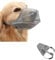 FANGCCC Maulkorb für Hunde, Atmungsaktiver Mesh Maulkorb, Verstellbarer Hundemaulkorb, Verhindert Beißen, Kauen und Bellen (Grau, M)