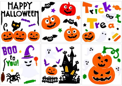 Halloween-Gel-Fensteraufkleber