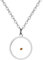 JewelryWe Senfkorn Runde Halskette Damen: Silber Edelstahl Senfsaat Kreis Anhänger Senfsamen Glauben Christliche Kette Christian Religiöses Minimalistisches Schmuck inspirierende Geschenke für Frauen