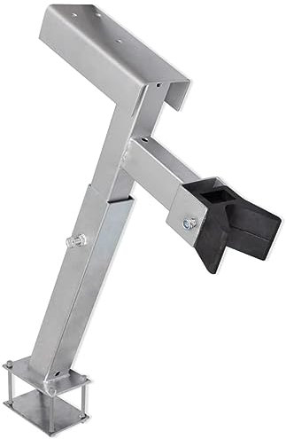 qohoio Boat Trailer Winch Stand Bow Support-Foldable Launching Trolley with PNEUMATIC WHEELS,for Inflatable Boats