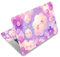 Laptop Stickers Decal,12 13 14 15 15.6 inch Netbook Laptop Skin Sticker Reusable Protector Cover Case For Toshiba Hp Samsung Dell Apple Acer Leonovo Sony Asus Laptop Notebook (Purple Flowers & Clouds)