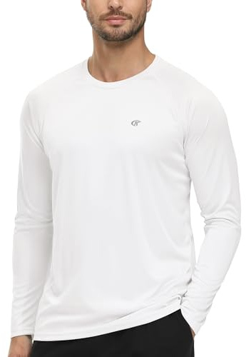 Tyhengta UV Protection T-Shirt Mens Long Sleeve Tops Summer Beach Sun Protection Shirts Quick Dry Rash Guard Shirts