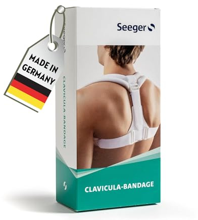 Seeger Clavicula Bandage, Geradehalter, Haltungskorrektur, für Männer u. Frauen Made in Germany