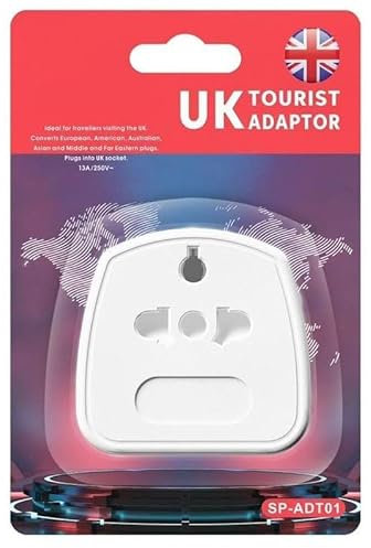 Toothbrush Adaptor Plug UK Charger Shaver Socket 2 Pin to 3 Pin Electric Converter Bathroom Two to Three Prong Charging Tooth Brush Razor Plugs Electrical Shaving