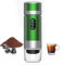 VHV Machine à Café Portable de Voyage,12V Chauffage Rapide 3 En 1 Cafetiere Portable, Auto-Chauffage de 4 à 6 Minutes, Grandes Capsules,Café Moulu,Pour Le Camping,Bureau,Maison,Voiture (Vert)