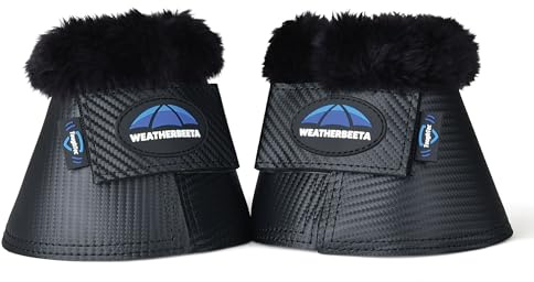 WeatherBeeta Tough-Tec Glockenstiefel mit Fleece-Besatz, Schwarz, Größe L