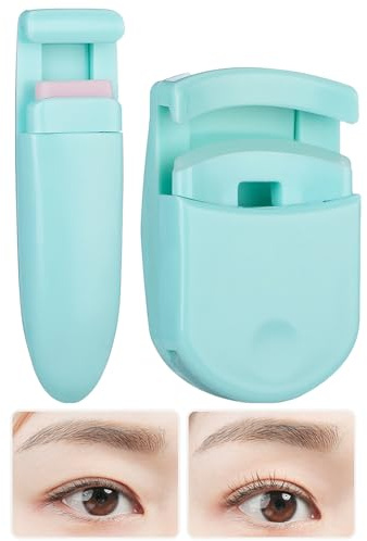 Eyelash Curlers, Natural Curl Lash Curler with Replacement Pad, Anti-Pinching Eyelash Lift Tool, Compact Design Travel, Makeup, Easy Use for Perfect Lashes