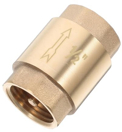 Ciieeo Vertikales Rückschlagventil Aus Messing Verstärktes Design Für Wasser, Kraftstoff Und Luft Rückflussverhinderer Für Gartenpumpen Und Rohrleitungen Langlebig Und Vielseitig