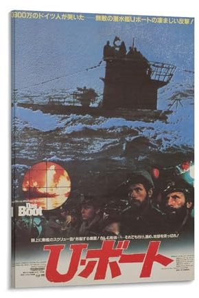 NDIEHA Klassisches Filmposter DAS BOOT auf Leinwand, Kunstdrucke, Wanddekoration, ästhetisch, 60 x 90 cm