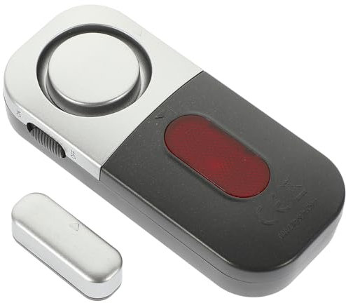 LALAFINA Window Door Alarm Magnetic Sensor for Home Apartments Offices Loud Entry Warning for Safety Easy Install Door Alarm Sensor