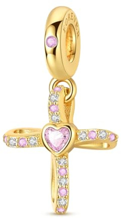 Kreuz Charms Für Armbänder, Sterling Silber Charms Für Pandora Armbänder, Hangle Anhänger & Perlen Charm Für Diy Schmuck