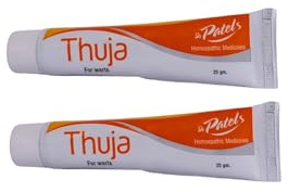 Thuja Ointment|Natural Relief Cream For Warts, Polypi & Tubercles- 25Gm (Pack Of 2)