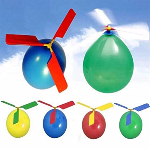 Picysa 10 Helikopter-Propeller, fliegendes Spielzeug, Partygeschenke, zufällige Farben, aus Kunststoff, für Kinder von 3 bis 5 Jahren (Orange)