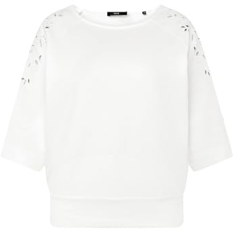 zero Damen Sweatshirt mit Lochmuster