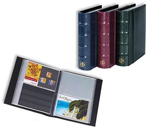 Leuchtturm 330178 Album de Cartes Postales CL - Album avec 50 Pochettes Transparentes - Vert