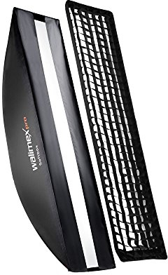 Walimex Pro - Softbox Hensel EH Plus, 22 x 90 cm, colore: Arancione