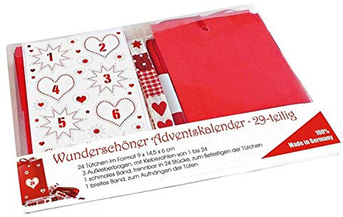 Adventkalender 29-teilig zum selbst befüllen