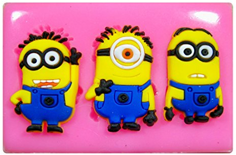 Moule en Silicone Minions pour Décoration de Gâteau, Glaçage et Sugarcraft - Outil de Fées Blessings