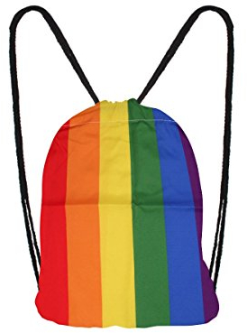 Alsino LGBTQ+ Regenbogen Festival Konzert Turnbeutel Beuteltasche Sportbeutel Rucksack Gymbag Jutetasche Ru-92