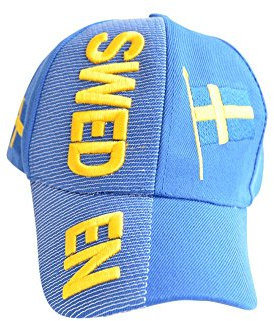 Flaggenfritze Kappe Motiv Schweden Fahne, Nation - Cap mit schwedischer Fahne