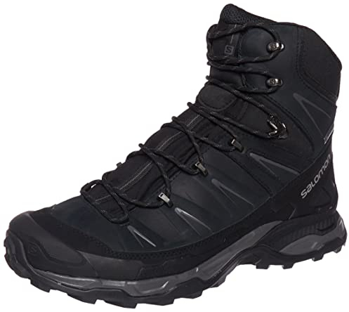 SALOMON 364267 Uomo Scarponi da Montagna, Nero (Nero/Nero/Magnete), 43 1/3 EU
