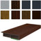 NOBILY Fenster/PVC Deckleiste Flachleiste Fensterleiste 40mm Breite x 7mm Höhe mit Überstand für Wandabschluss inkl. Schaumklebeband farbig - Länge 1950mm - Farbe Nussbaum