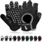 Alphachoice Trainingshandschuhe Fitnesshandschuhe Kraftsport Damen Herren | Bodybuilding Handschuhe Sporthandschuhe ohne Handgelenk | Für Krafttraining Gewichtheben (Silver, XS)