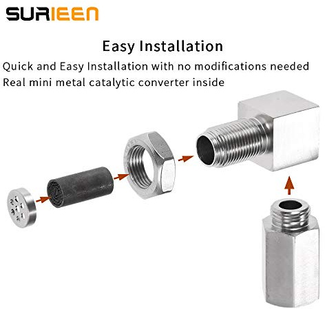 90 Degree CEL Check Engine Light Bungs O2 Sensor Socket Real