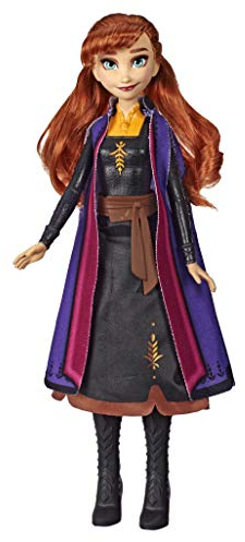 Hasbro Disney Frozen E7001ES0 Die Eiskönigin Lichtzauber Anna, aufleuchtende Modepuppe, inspiriert durch Disneys Die Eiskönigin 2 – Spielzeug für Kinder ab 3 Jahren