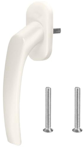 Premium Aluminium Fenstergriff Victory - Kunststoff Sockel, Farbe:Creme RAL 9001, Stiftlänge:45mm
