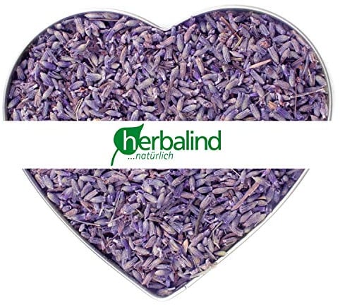 NATUR Premium Lavendel 100g Lavendelblüten getrocknet ohne Zusätze - Duftintensiv und naturbelassen, sonnen getrockneter Lavendel Blüten zum Füllen von Duftkissen, Duftsäckchen, Lavendelsäckchen