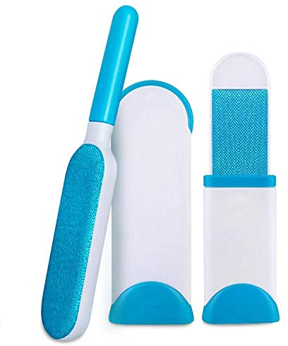 Alliebe Pet Dog Cat Hair Remover, Sin Recargas y Sin Residuos, Cepillo reutilizable mejorado para el Quitaparallo en el hogar (Azul)