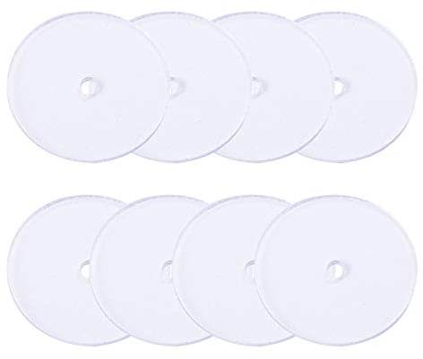 Milisten 80-Teilige Durchsichtige Kunststoff-Disc-Pads für Ohrringrücken Stabilisieren Die Ohrringe Und Verhindern EIN Durchhängen