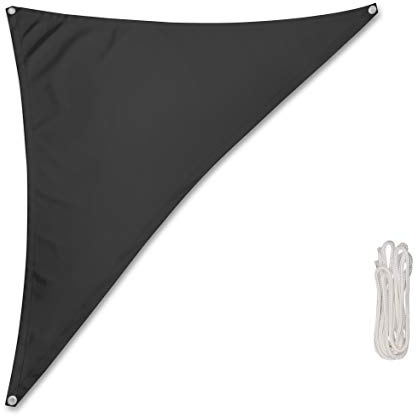 Rollmayer Sonnensegel Sonnenschutz, Terrasse & Garten & Balkon & Camping, Wetterschutz, windabweisend & wasserabweisend mit UV Schutz (Graphit, Dreieck 1.5x1.5x2m) Kollektion Oxford