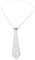 MYBOON Glitter Faux Kristall Strass Krawatte Luxus Diamant Schmuck Halskette Kragen,Seidenkrawatten,Silber