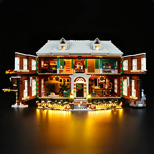 LocoLee Led Licht Set Kompatibel mit LEGO Home Alone,Dekorations Led Beleuchtungs Set Compatible with LEGO 21330 Exklusives Collectible Light Kit, Nur Lichter-Set,Kein Modell (Standard)