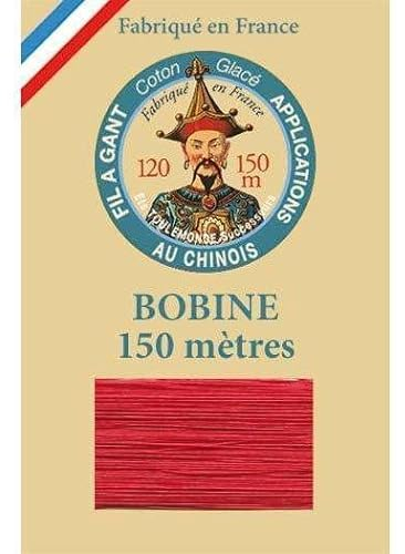 Sajou - Bobine de Fil à Gant - Fil Patchwork et appliqué - Fabriqué en France - Rouge