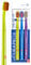Curaprox Zahnbürste Set CS 5460-3er-Pack Ultra Soft Handzahnbürste für Erwachsene 5460 mit super weichen CUREN Borsten - Grün, Blau, Lila
