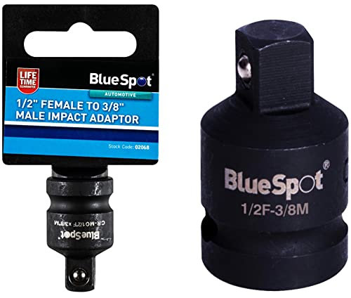 BS Professional Impact Adaptor | Socket Reducer | from 1/2'' Female Drive to 3/8'' Male Drive | Air & Hand Tools | DIY | UK Free P&P