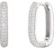 NOELANI Creolen 925 Sterling Silber Damen Ohrschmuck, mit Zirkonia (synth.), 2,1 cm, Silber, Kommt in Schmuck Geschenk Box, 2034654