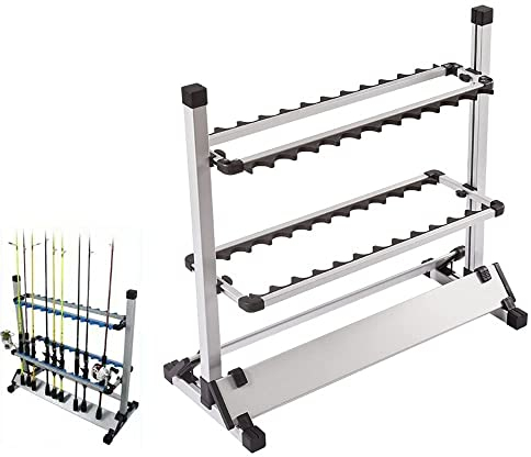 fikujap Rod stand fishing rods, 24 rods fishing rods strong aluminum rod holder fishing rod stand rod pads rod stand fishing rod holder holder holder