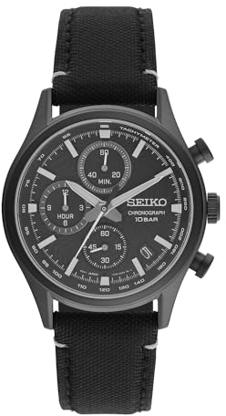 Seiko Reloj Analógico para Hombres de Cuarzo con Correa en Nailon SSB421P1