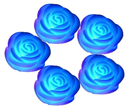 OSALADI 5stücke Led Lichterkette Rosen Blau Mit Farbwechseleffekt Für Valentinstagsdekorationen Und Romantische Lichter Im Schlafzimmer Inklusive Led Valentinstag Und Künstlicher Rosendeko
