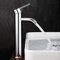 REPLOOD Rubinetto Miscelatore 30cm Lavello Bagno Lavabo Cromato Alto Ottone Cromato Fontana Lavabo a Gambo Lungo Cromo Lucido