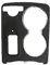 GLOFLY Echte Mittelkonsolen-Getränkehalter-Zierabdeckung, passend for Mercedes-Benz W204 C-Klasse X204 GLK-Klasse 20468002308 2046800307 Getränkehalter (Color : GLK-Class(Black))