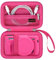 Etui de Transport Canboc pour Canon PowerShot G7 X Mark II/G7 X Mark III/G7X Appareil Photo numérique, Sac d'appareil Photo Vlogging, Poche Maille à Fermeture éclaire Convient à câble USB, rosé