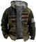 KONG JIMFAN Regenjacke Herren Hoodies Oversized Y2k Jagd Pullover Fleece Biker Jacke Jacke Herren Herren Blazer Regenjacken & -Mäntel Für Herren Windschutz Ohren Oversized Sweatjacke(Multicolor,M)