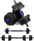 wuuhoo® Kurzhantelset Arni, 2er Set Hantel 27mm, Kurzhantel & Langhantel mit Gewichten 10kg bis 40kg, extra lange Verbindungsstange - Fitnessgerät aus Kunststoff für Zuhause 30kg - blau