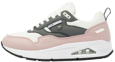 British Knights Damen Lennox Sneaker, Rosa Weiss Dunkelgrau, 39 EU